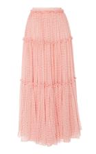 Costarellos Long Tiered Skirt