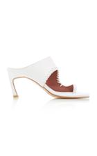 Reike Nen Turnover Cutout Leather Sandals