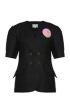 Moda Operandi George Keburia Double-breasted Linen Blazer Size: M