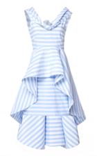Leal Daccarett Anneta Striped Cotton-blend Dress