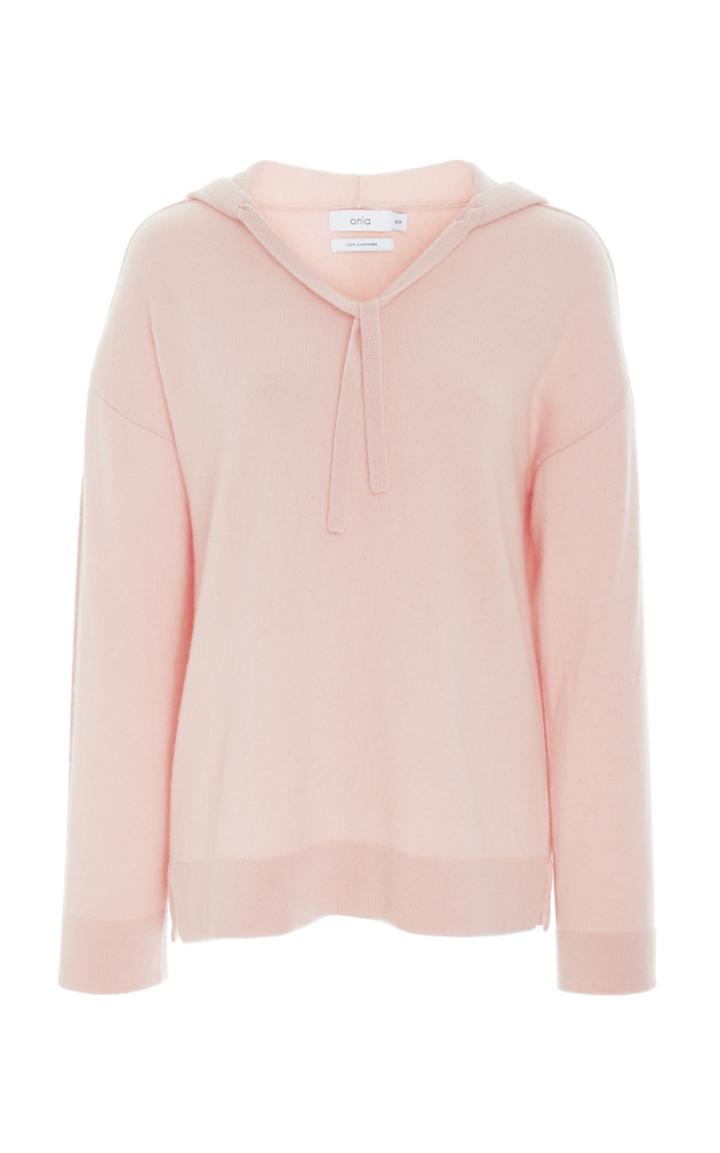 Onia Lauren Printed Cashmere Hoodie