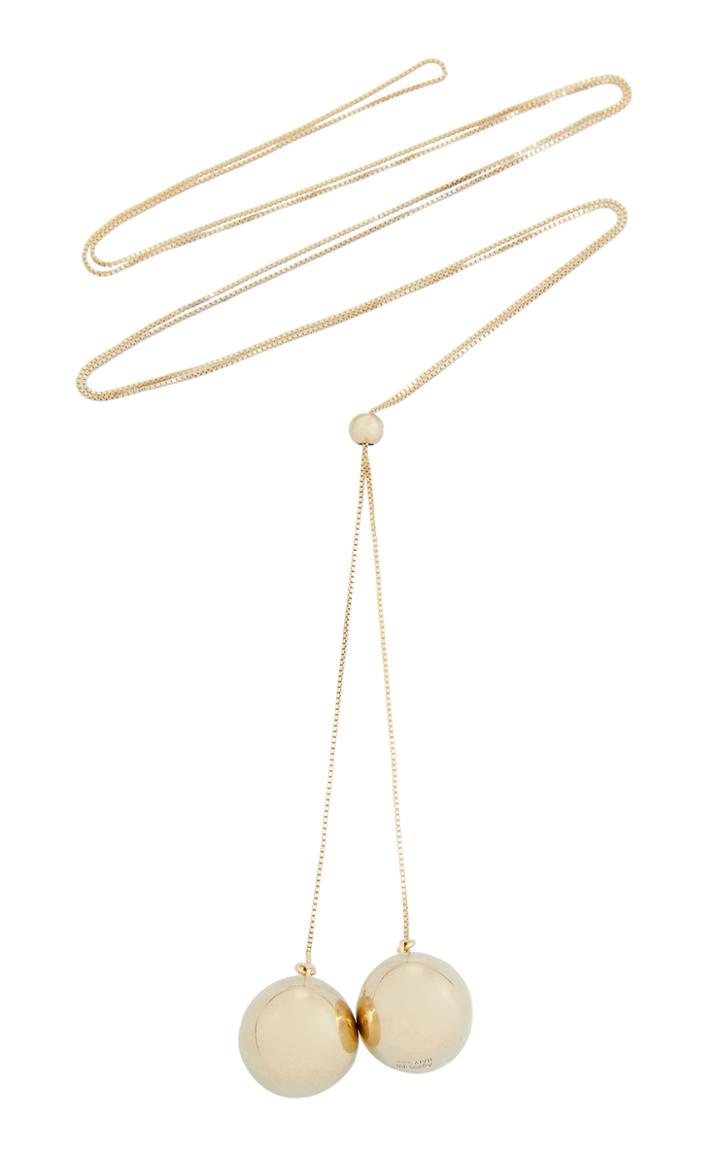 Bottega Veneta Multi Layer Metal Necklace