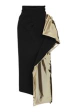 Maticevski Alkali Ruffled Satin Pencil Skirt