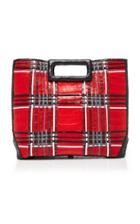 Nancy Gonzalez Plaid Keyhole Tote