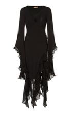 Michael Kors Collection Ruffled Silk Dress