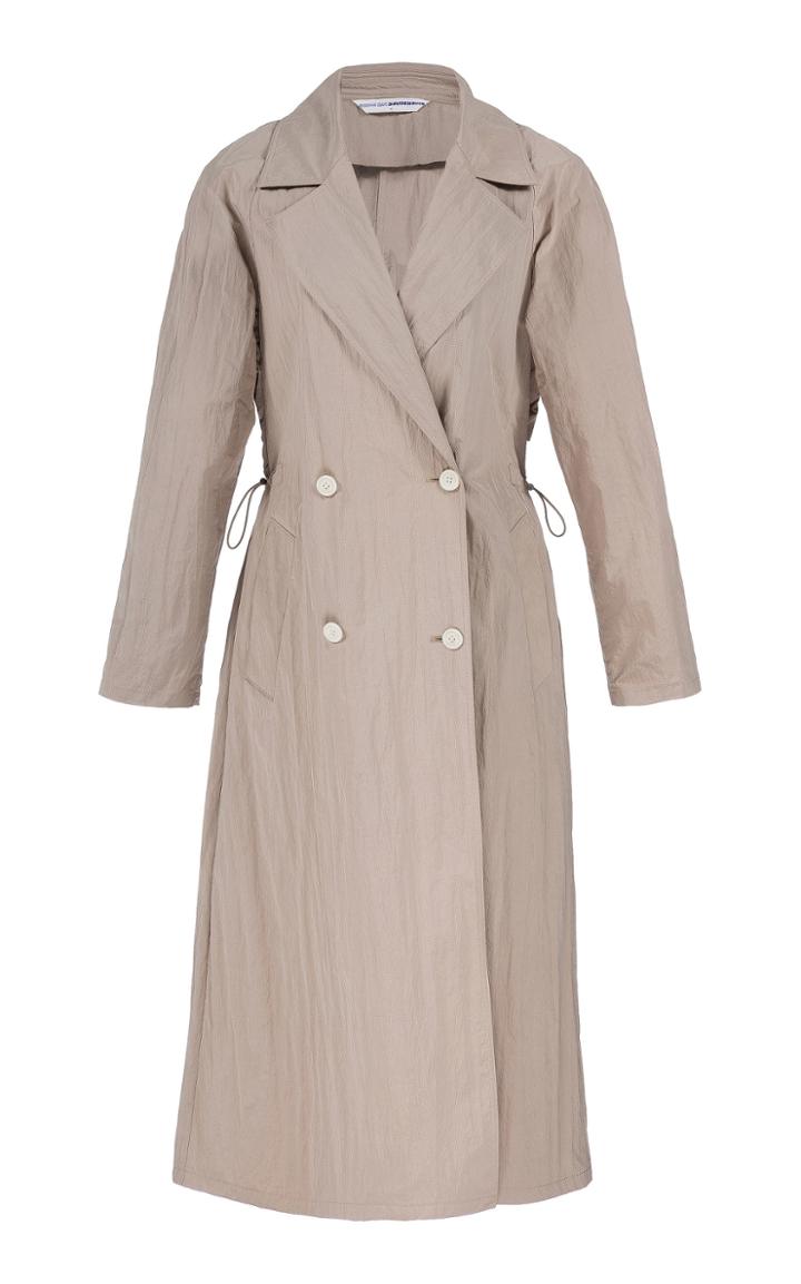 Bourie Double Breasted Shell Trench Coat