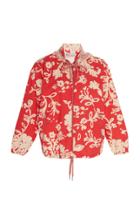 Moda Operandi Red Valentino Floral-print Poplin Track Jacket Size: 38