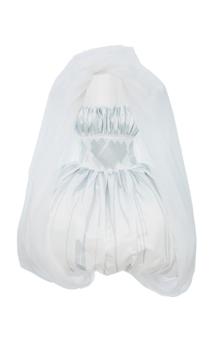 Moschino Strapless Satin Bridal Dress