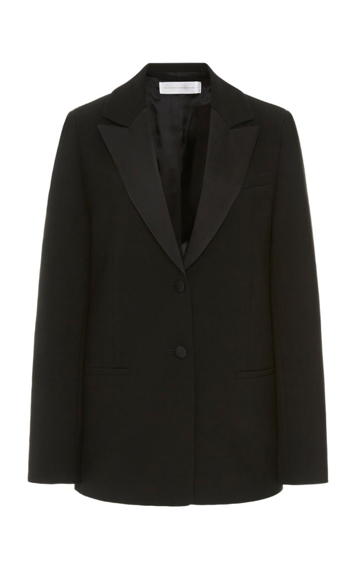 Victoria Victoria Beckham Satin-trimmed Cady Tuxedo Jacket