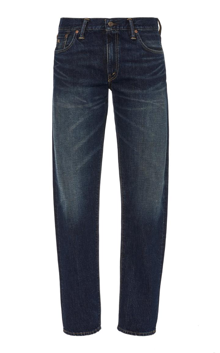 Rrl Mid-rise Slim-leg Jeans Size: 30