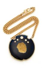 Sheryl Lowe 14k Yellow Gold And Agate Druzy Necklace