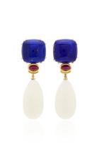 Sorab & Roshi One-of-a-kind Square Cushion Lapis Earrings