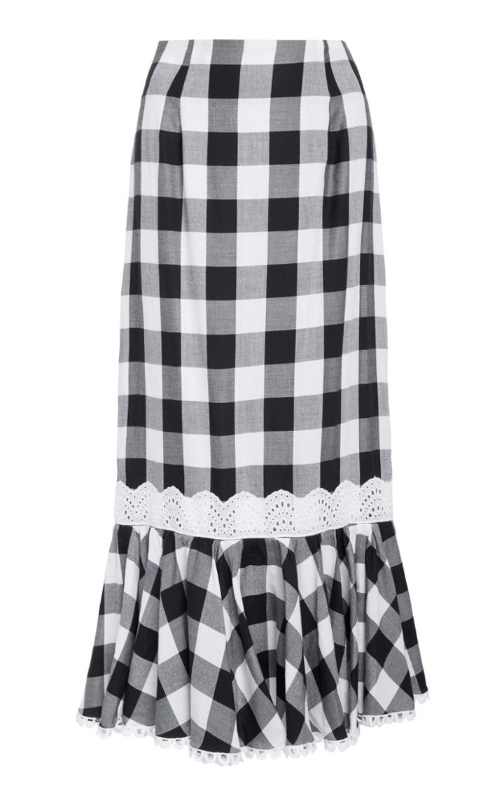 Marissa Webb Lou Buffalo Plaid Skirt