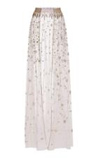 Cucculelli Shaheen Constellation Detachable Embroidered Tulle Maxi Skirt