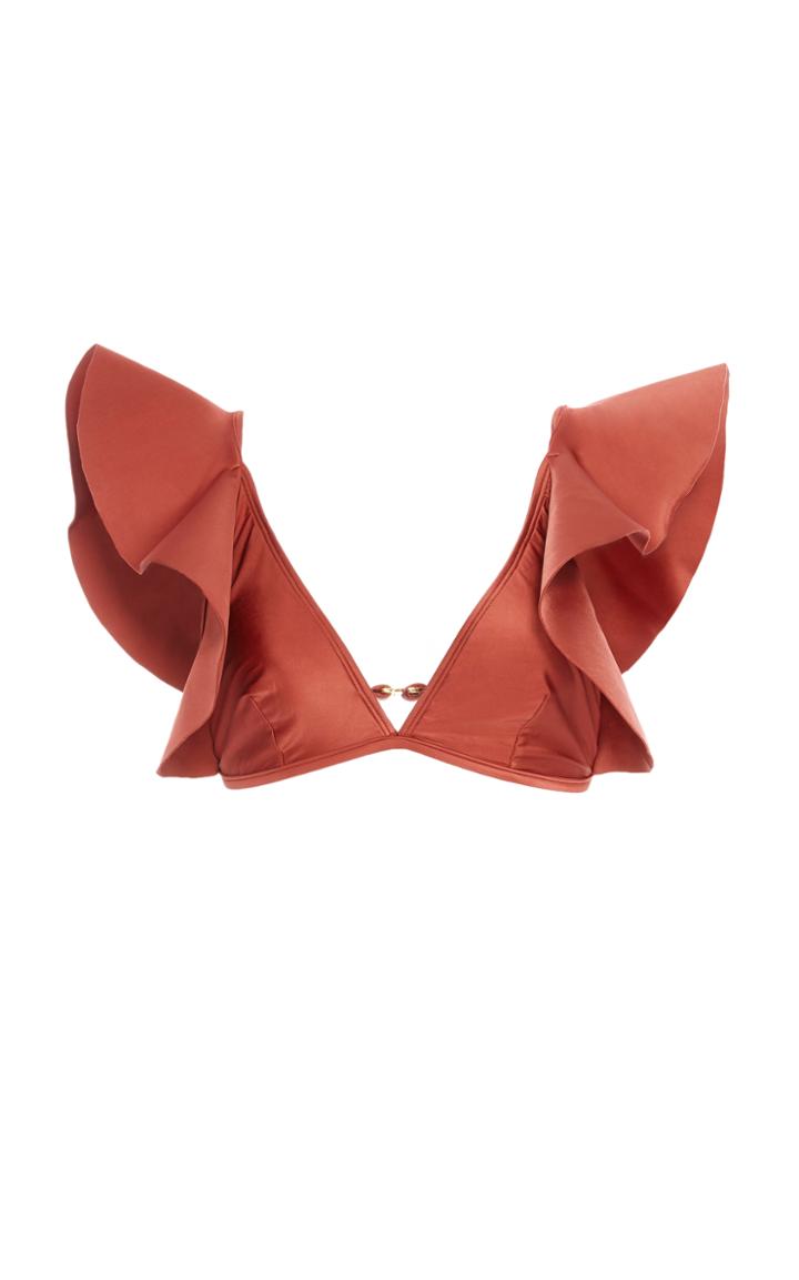 Agua De Coco Bikini Ruffle Top