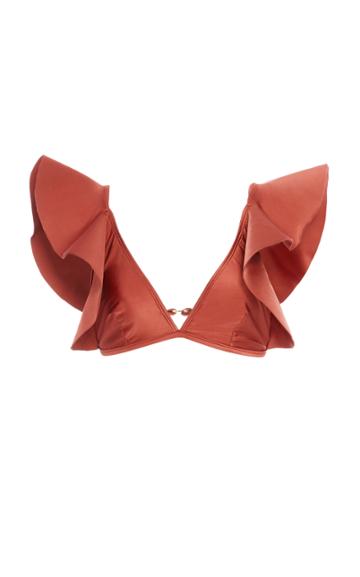 Agua De Coco Bikini Ruffle Top
