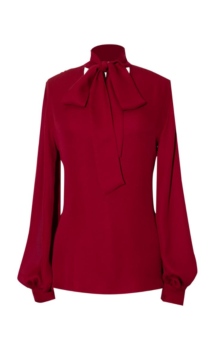 Moda Operandi Andres Otalora Aires Pussy-bow Silk Blouse