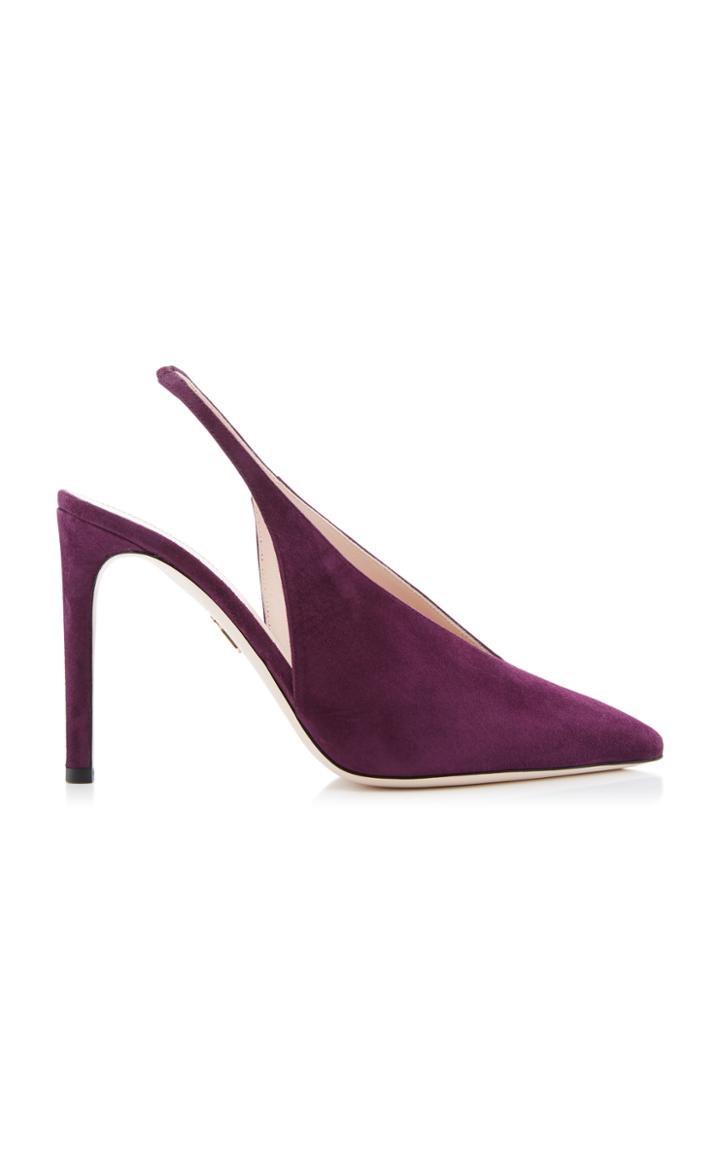 Cushnie Et Ochs Donovan Suede Slingback Pump