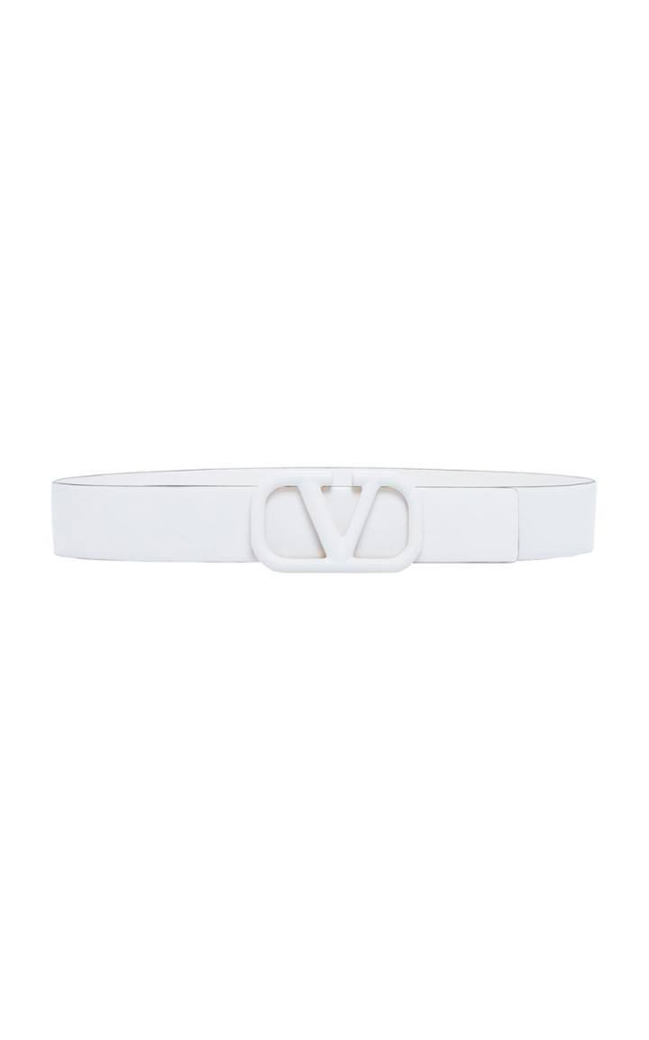Moda Operandi Valentino Vlogo Leather Belt Size: 80 Cm