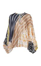 Silvia Tcherassi Patterned Hebe Silk Blouse