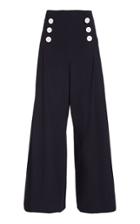 Moda Operandi Rosie Assoulin Button-detailed Cotton Wide-leg Pants