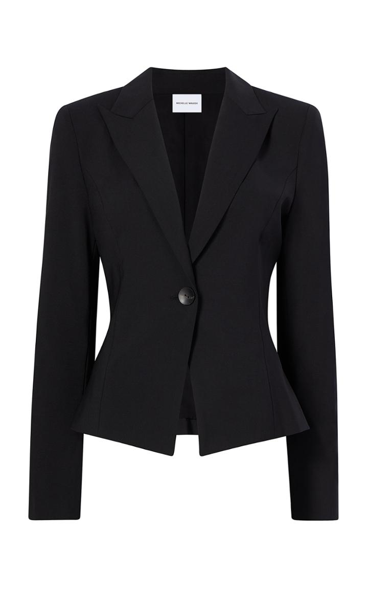 Michelle Waugh Heather Fitted Wool Blazer