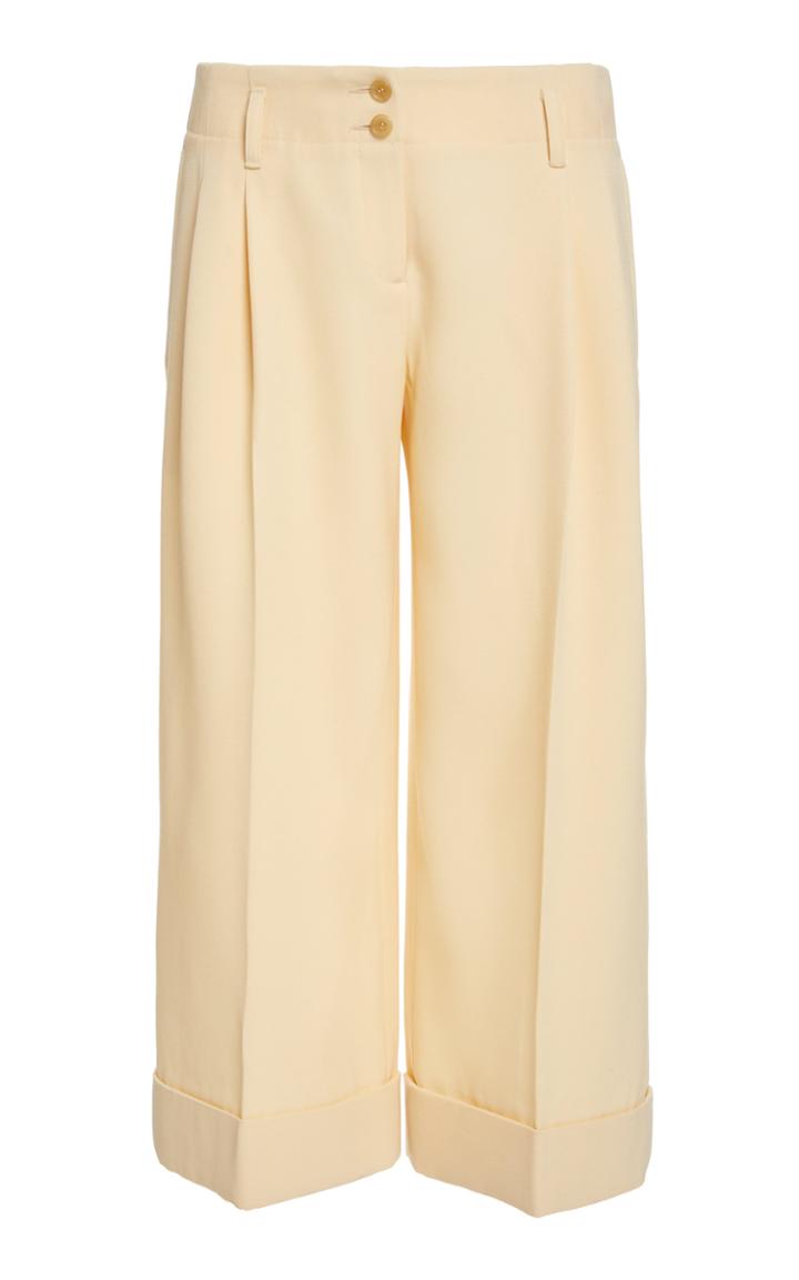 Moda Operandi Michael Kors Collection Mid-rise Gabardine Cropped Pant