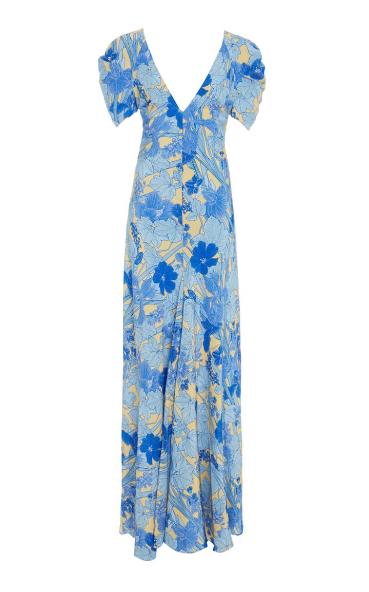 Roberto Cavalli Floral-print Silk Maxi Dress