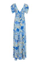Roberto Cavalli Floral-print Silk Maxi Dress