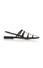 Proenza Schouler Caged Leather Slingback Sandals