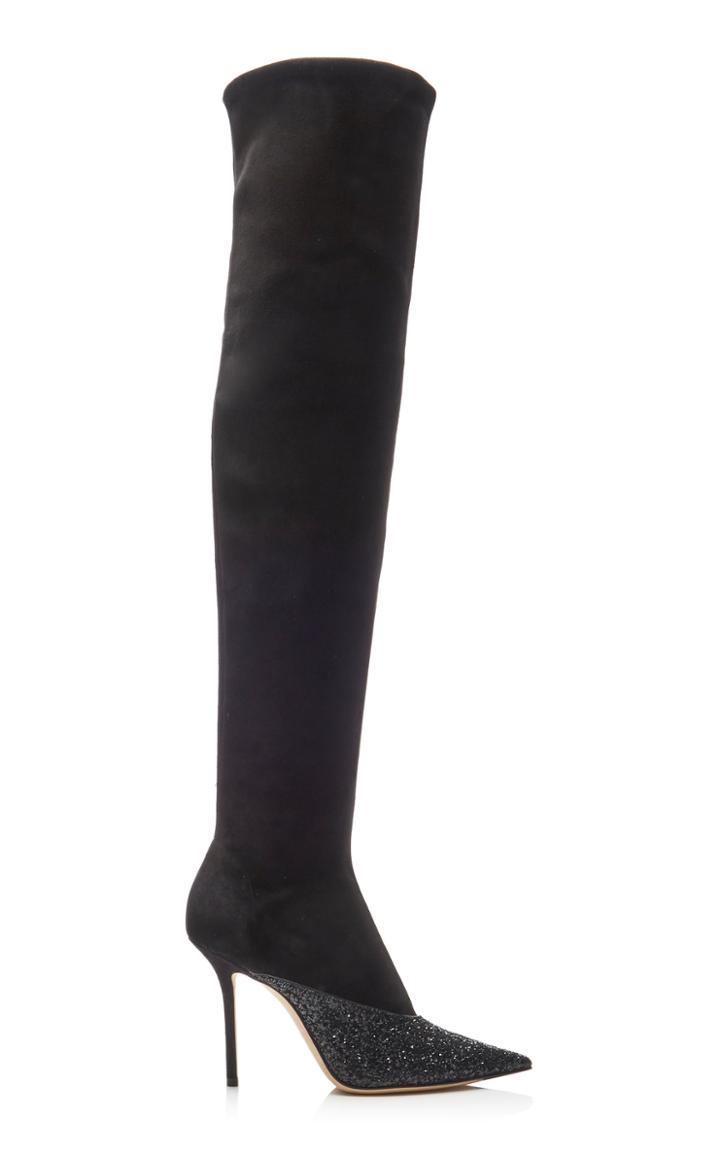 Jimmy Choo Moda Exclusive Brianda Glitter Over-the-knee Boots