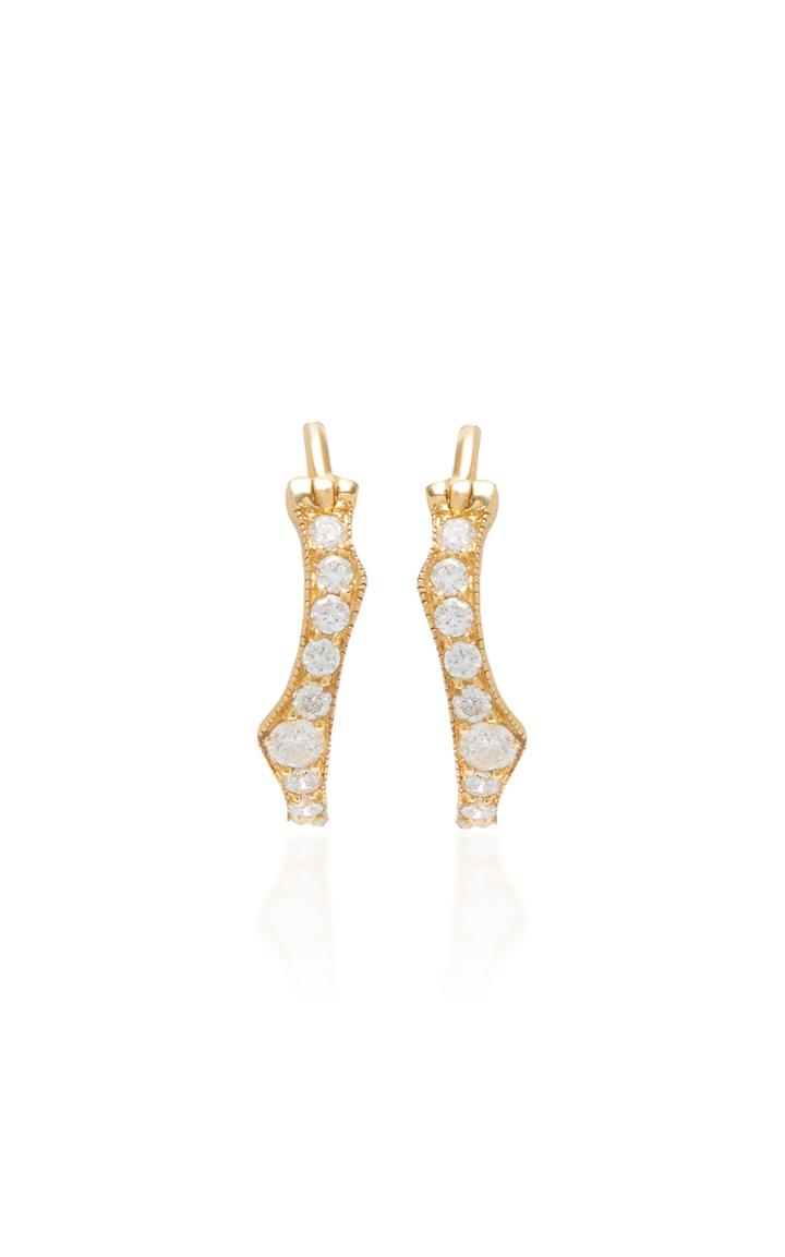 Moda Operandi Parulina 18k Gold And Diamond Earrings
