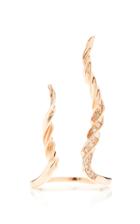 Runa Horns 9k Rose Gold Sapphire Ring