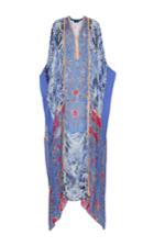 Roberto Cavalli Floral Chiffon Caftan