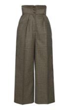 Moda Operandi Etro Cropped Checked Wool-blend Pants