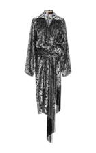 Michael Kors Collection Velvet Wrap Dress