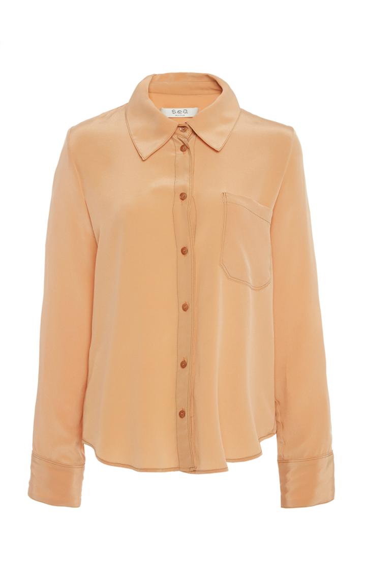 Sea Santorini Silk Collared Shirt