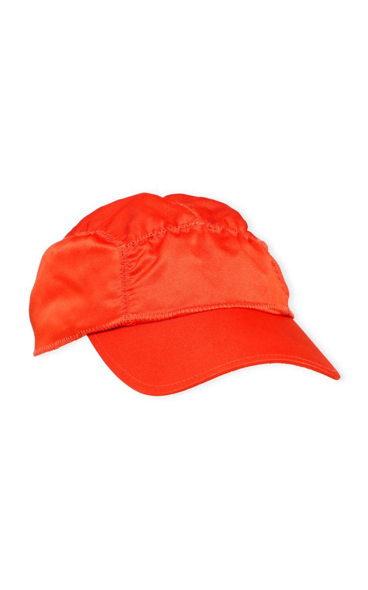 Moda Operandi Ganni Satin Ruched Baseball Cap