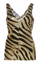 Paco Rabanne Tiger Lurex Tank Top
