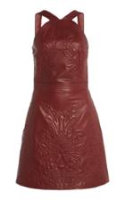 Moda Operandi Zuhair Murad Claypoole Leather Mini Dress