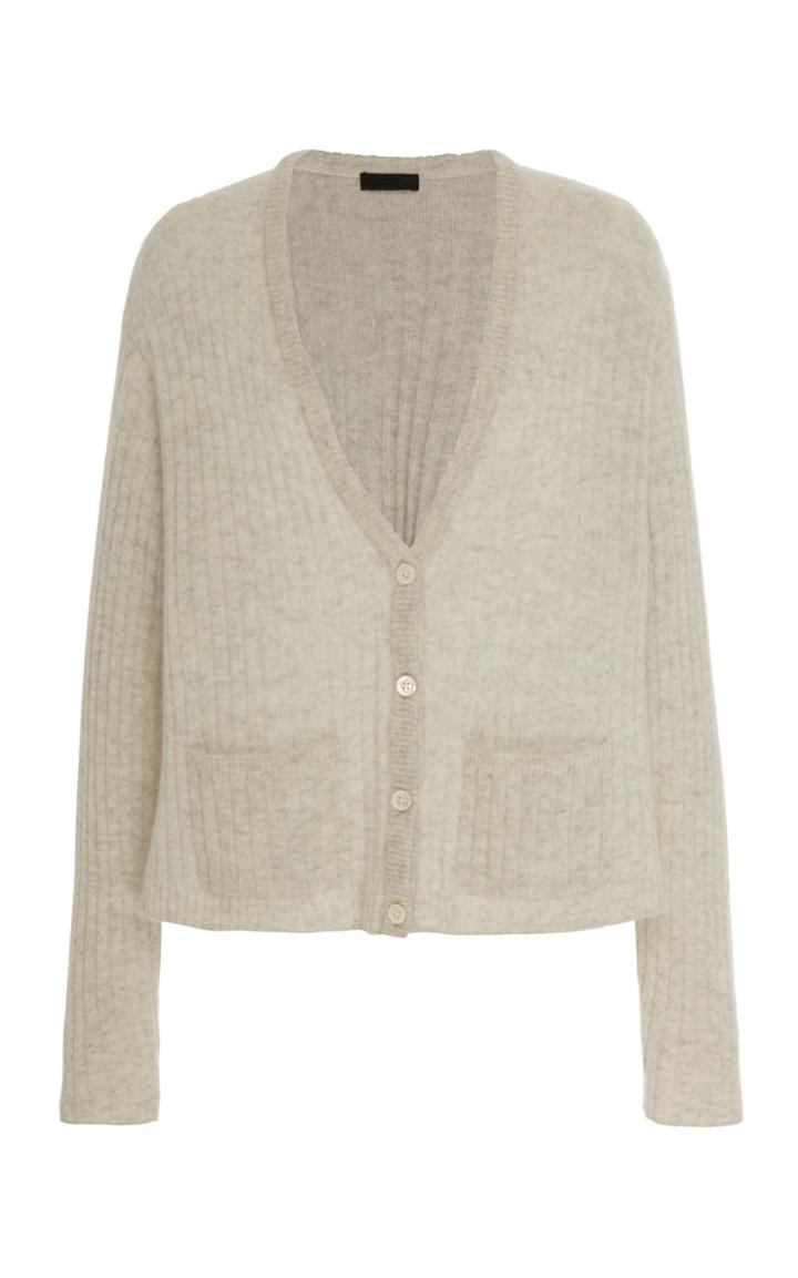 Atm Ribbed Cashmere Cardigan Size: Xs