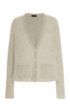 Atm Ribbed Cashmere Cardigan Size: Xs