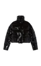 Balenciaga Cropped Glossed-shell Down Coat