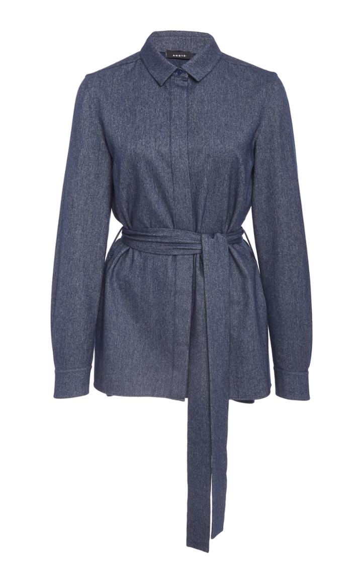 Akris Cashmere Cotton Tunic Blouse