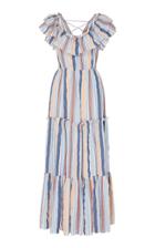 Ulla Johnson Verena Striped Cotton Maxi Dress