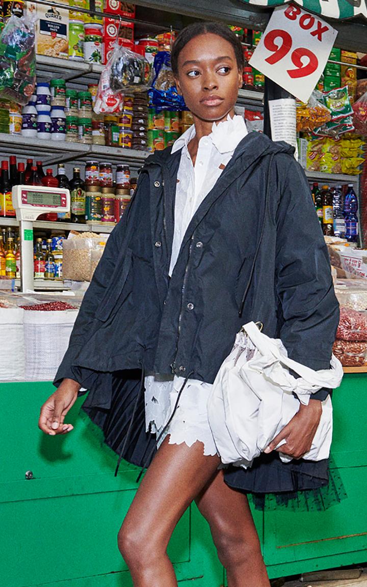 Moda Operandi Red Valentino High-low Shell Windbreaker Jacket