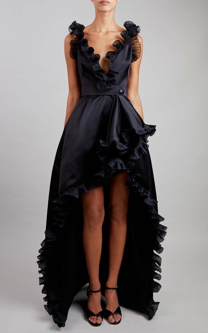 Moda Operandi Elie Saab Satin Maxi Dress