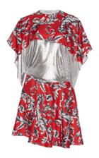 J.w.anderson Filigree Mini Dress With Chainmail Waist Panel