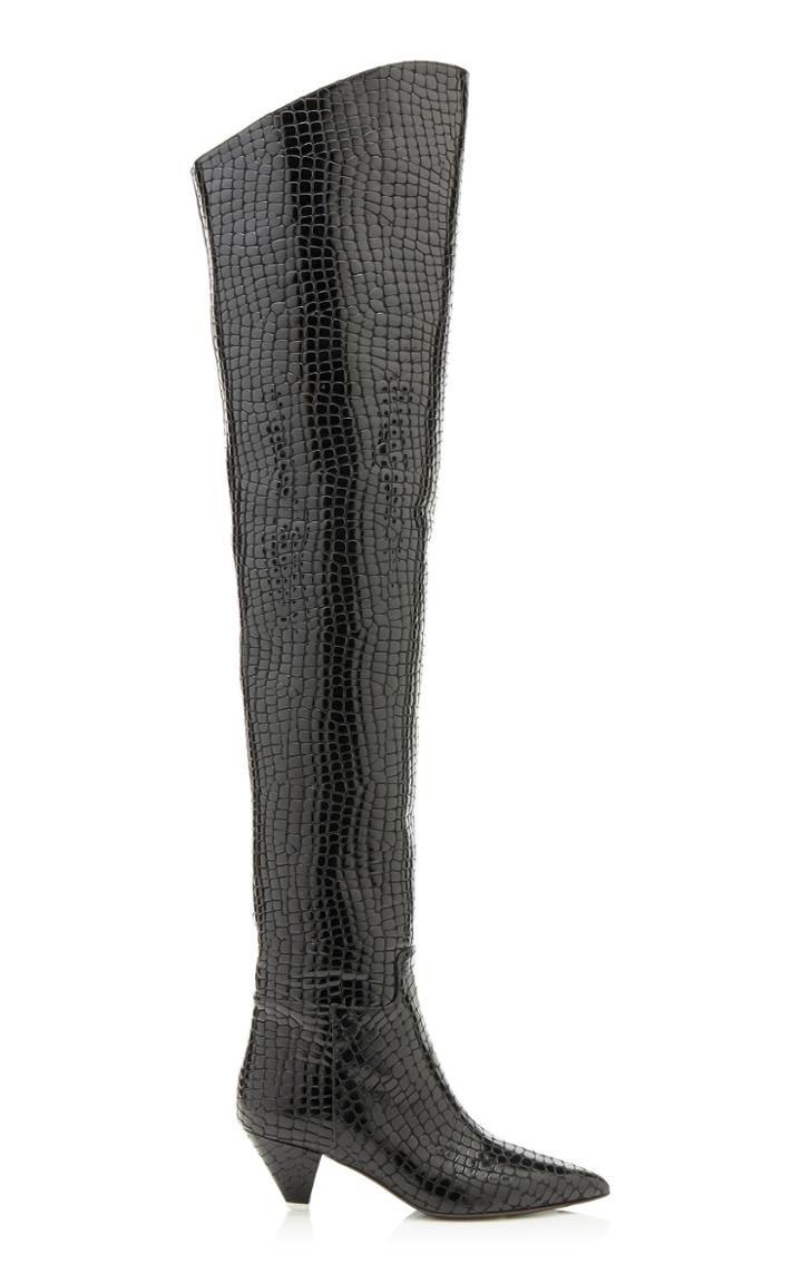 Attico Patent Croc Boot
