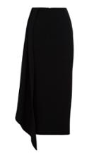 Alex Perry Keene Asymmetric Cady Midi Skirt Size: 4